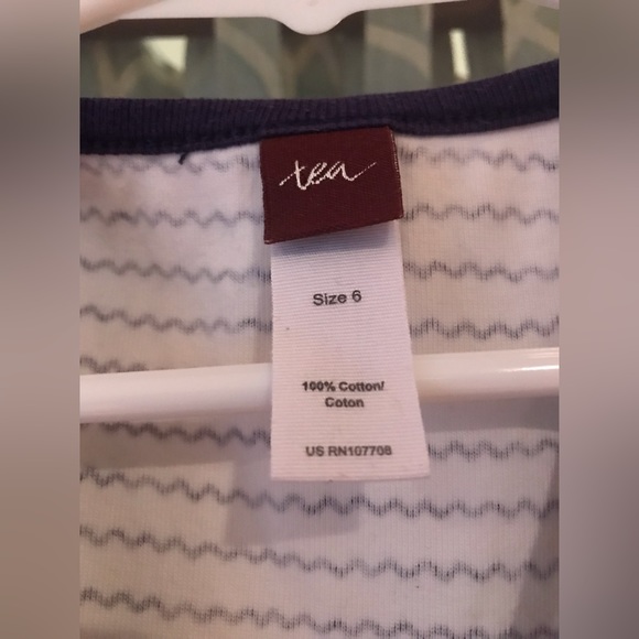 Tea collection size 6 100% cotton dress with rainforest floral and stripes EUC - Picture 4 of 6